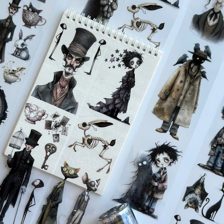 Arkamda Kim Var? PET Bant – Gotik Scrapbooking, Günlük Tutma, Korkutucu El Sanatları Malzemeleri – Vergi Dahil – SRP149