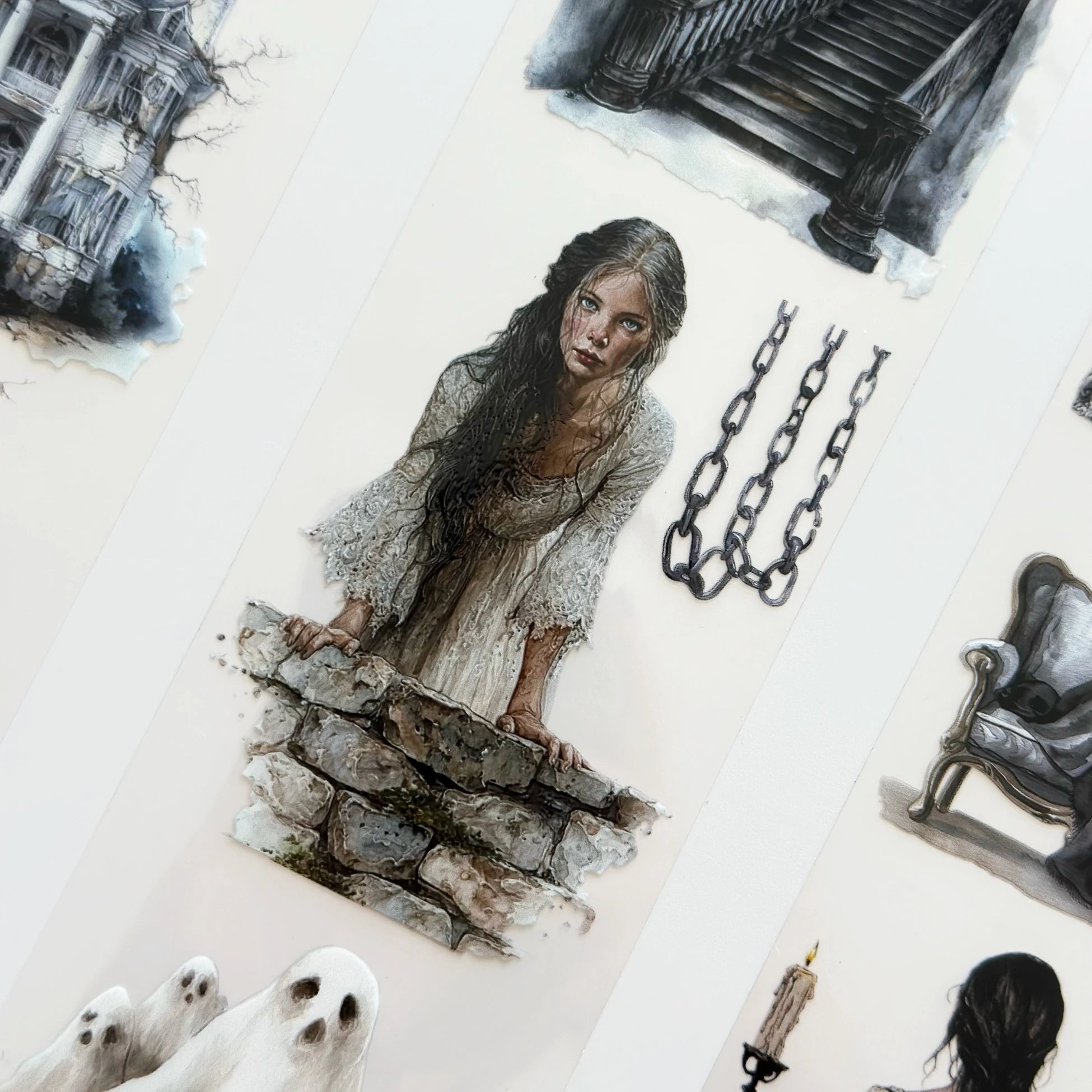 Voices in the Mansion PET Tape – Gothic Scrapbooking, Haunted Journaling, Spooky Crafts – Tax Included – SRP151