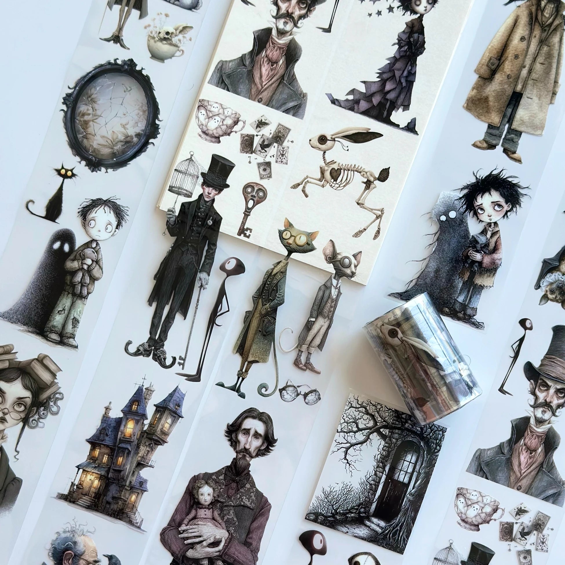 Who is Behind Me? PET Tape – Gothic Scrapbooking, Journaling, Spooky Craft Supplies – Tax Included – SRP149