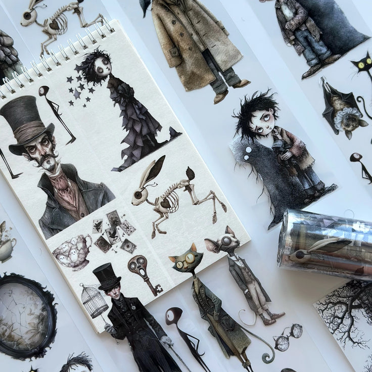 Arkamda Kim Var? PET Bant – Gotik Scrapbooking, Günlük Tutma, Korkutucu El Sanatları Malzemeleri – Vergi Dahil – SRP149