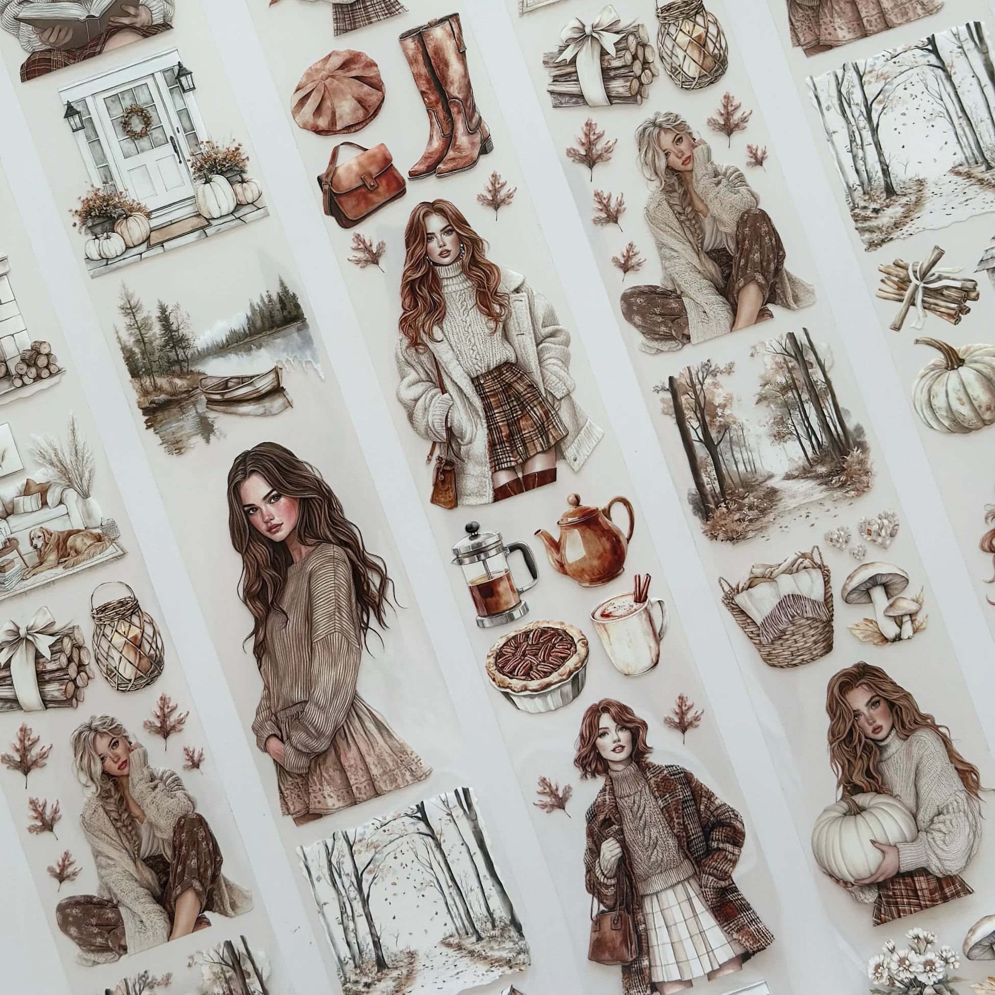 Cozy Fall Dreams PET Tape – Scrapbooking, Journaling, Decorative Craft Supplies – Tax Included – SRP143