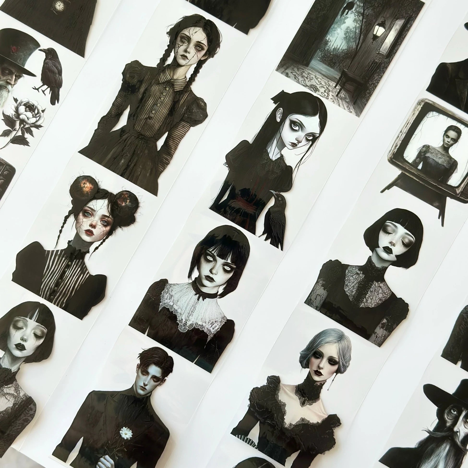 Dark Manor Pet Tape – Gothic Portrait Women, Haunted House Aesthetic, Dark Academia Halloween Tape, Tax Included – SRP164