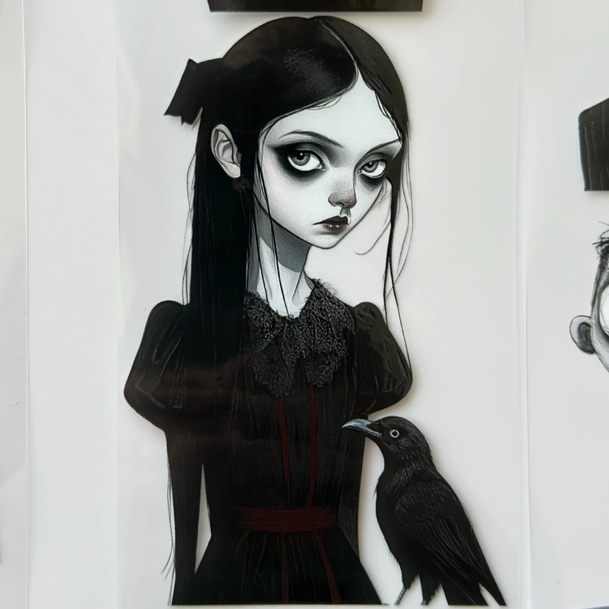 Gothic Family Pet Tape – Dark Aesthetic Characters, Tim Burton Style Art, Creepy Cute Halloween Tape, Tax Included – SRP163