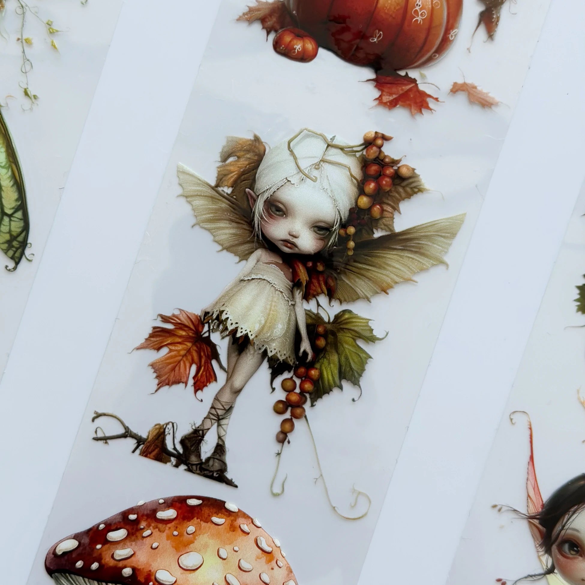 Fairy Dust Oil PET Tape – Autumn Forest Fairy Scrapbook Roll – Whimsical 7cm Sticker – SRP133