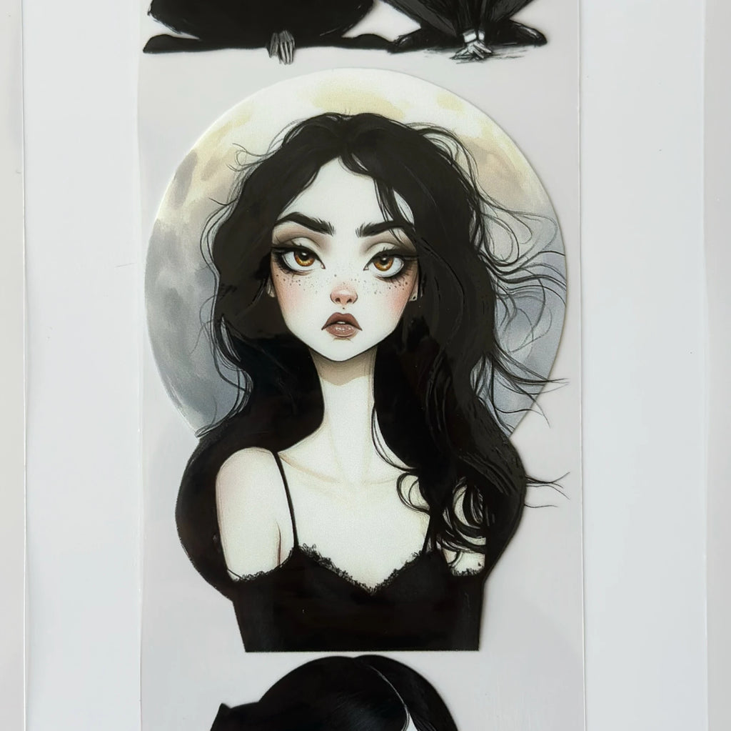 Gothic Family Pet Tape – Dark Aesthetic Characters, Tim Burton Style Art, Creepy Cute Halloween Tape, Tax Included – SRP163