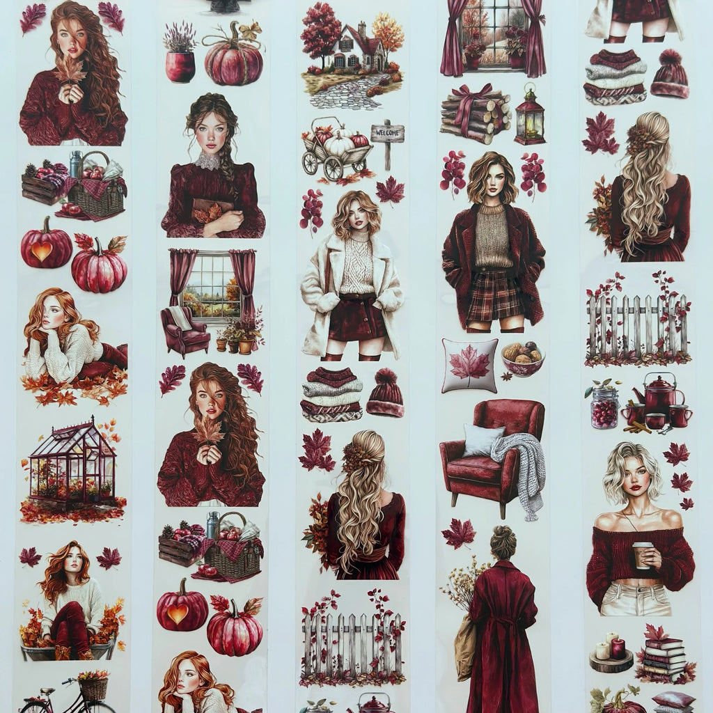 Autumn Whispers PET Tape – Scrapbooking, Journaling, Collage Craft Supplies – Tax Included – SRP142