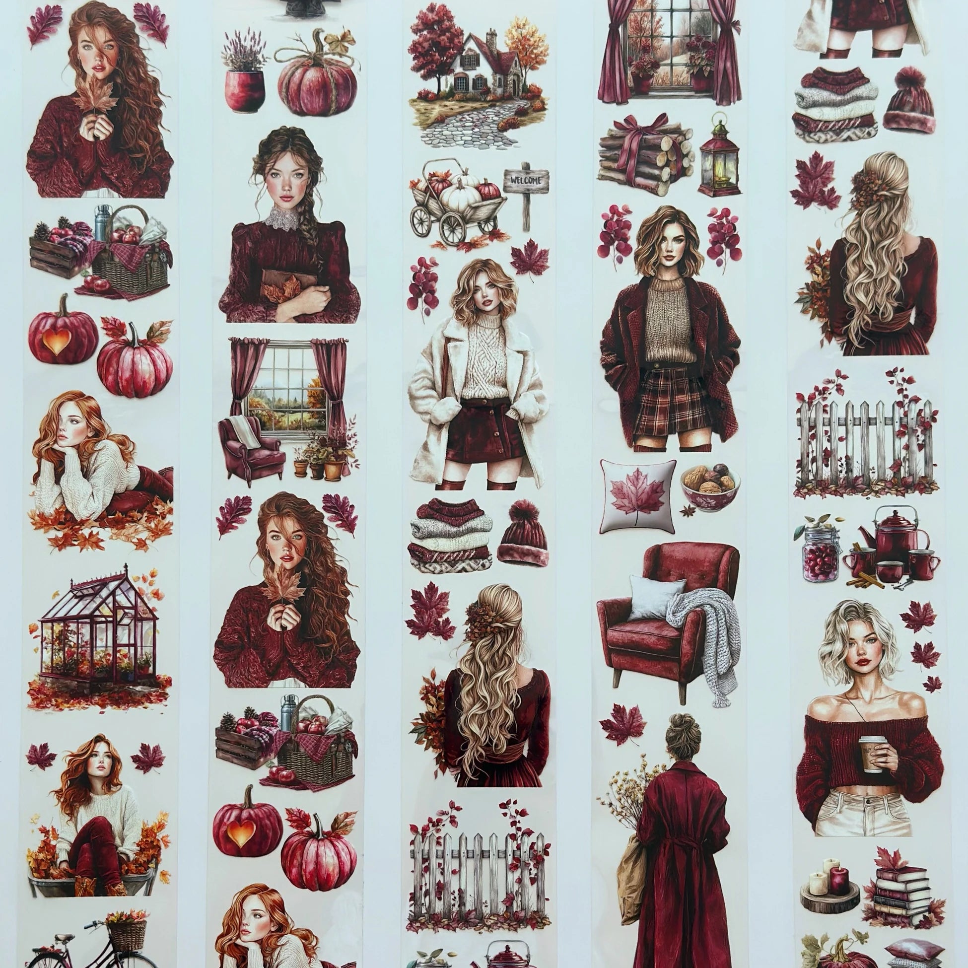 Autumn Whispers PET Tape – Scrapbooking, Journaling, Collage Craft Supplies – Tax Included – SRP142