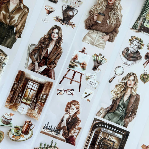 Doğadan İlham Alan PET Bant – Dekoratif Scrapbooking, Günlük Tutma, Kolaj Malzemeleri – KDV Dahil – SRP141