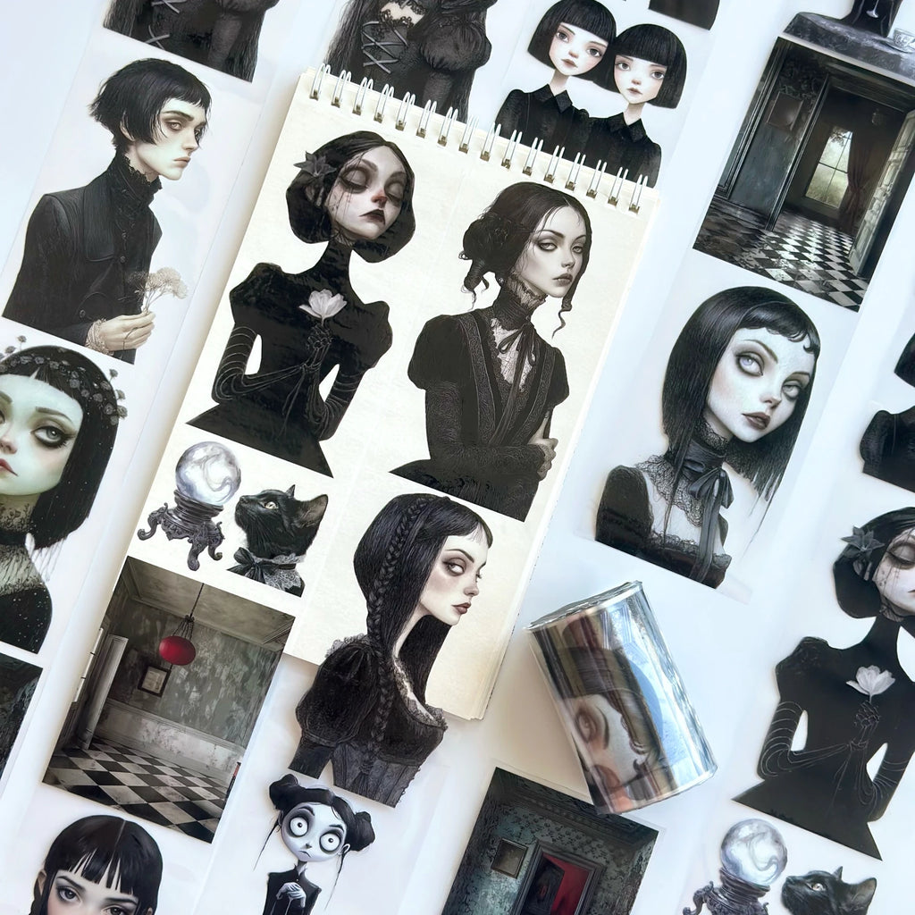 Red Room PET Tape – Gothic Scrapbooking, Journaling, Dark Aesthetic Craft – Tax Included – SRP148