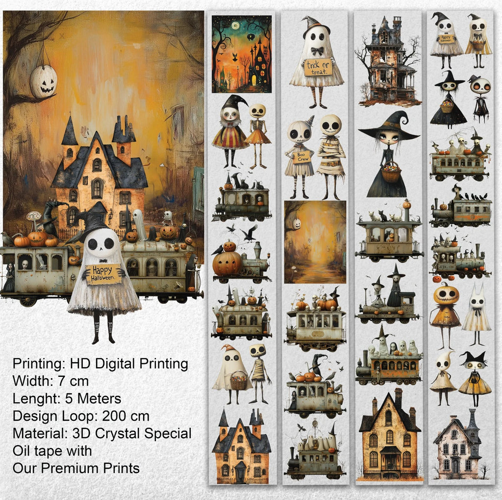 Happy Halloween PET Tape – Scrapbooking, Journaling, Spooky Craft Supplies – Tax Included – SRP150