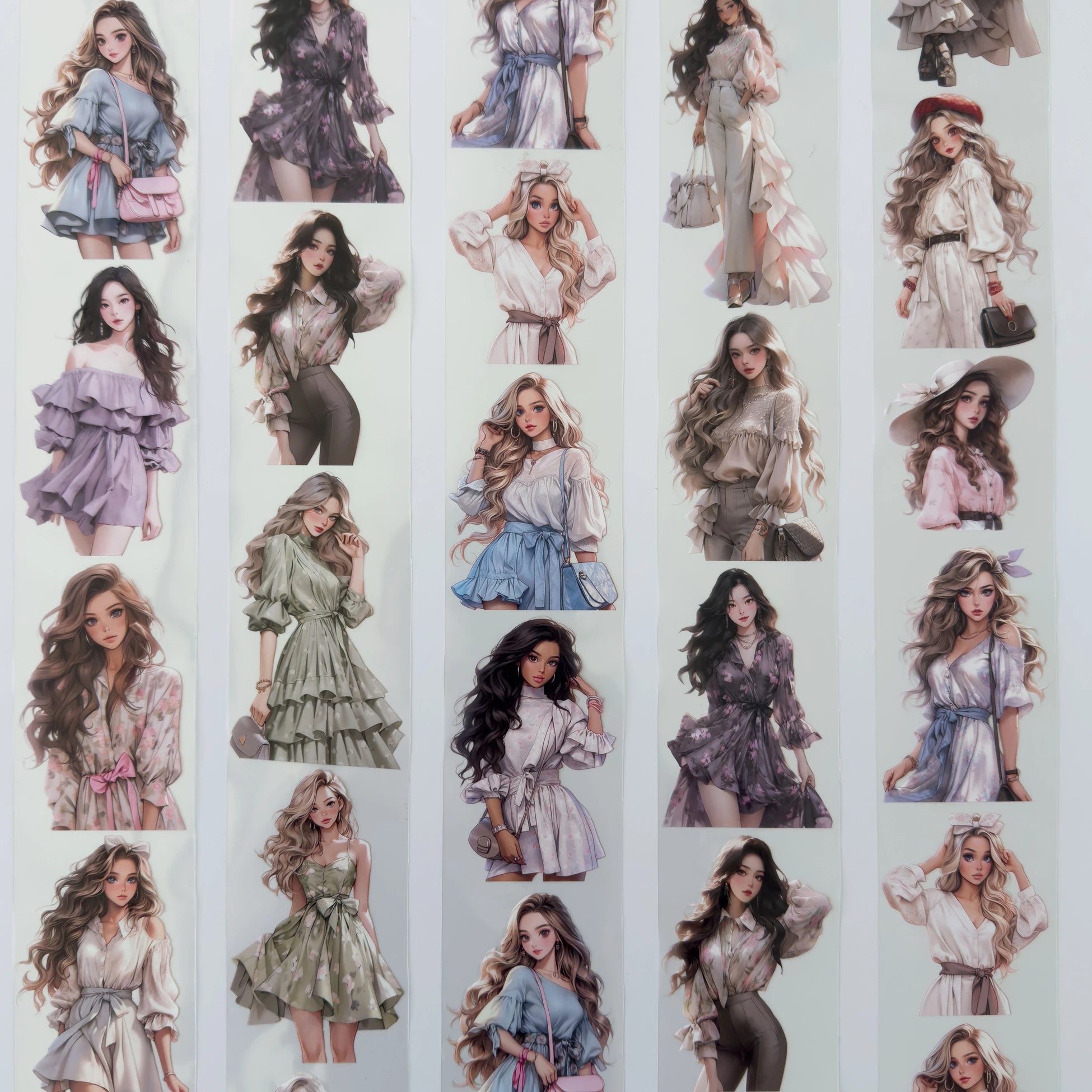 Pretty Little Girls-3D Crystal Oil Tape