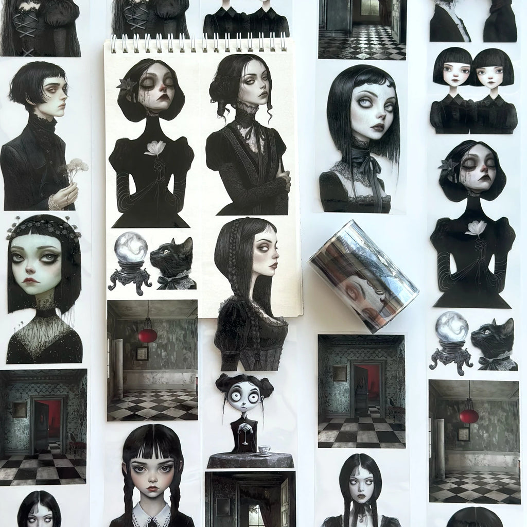 Red Room PET Tape – Gothic Scrapbooking, Journaling, Dark Aesthetic Craft – Tax Included – SRP148