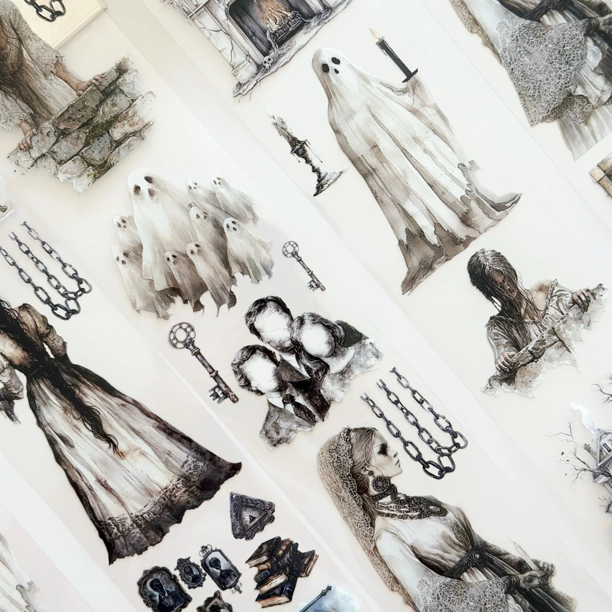 Voices in the Mansion PET Tape – Gothic Scrapbooking, Haunted Journaling, Spooky Crafts – Tax Included – SRP151