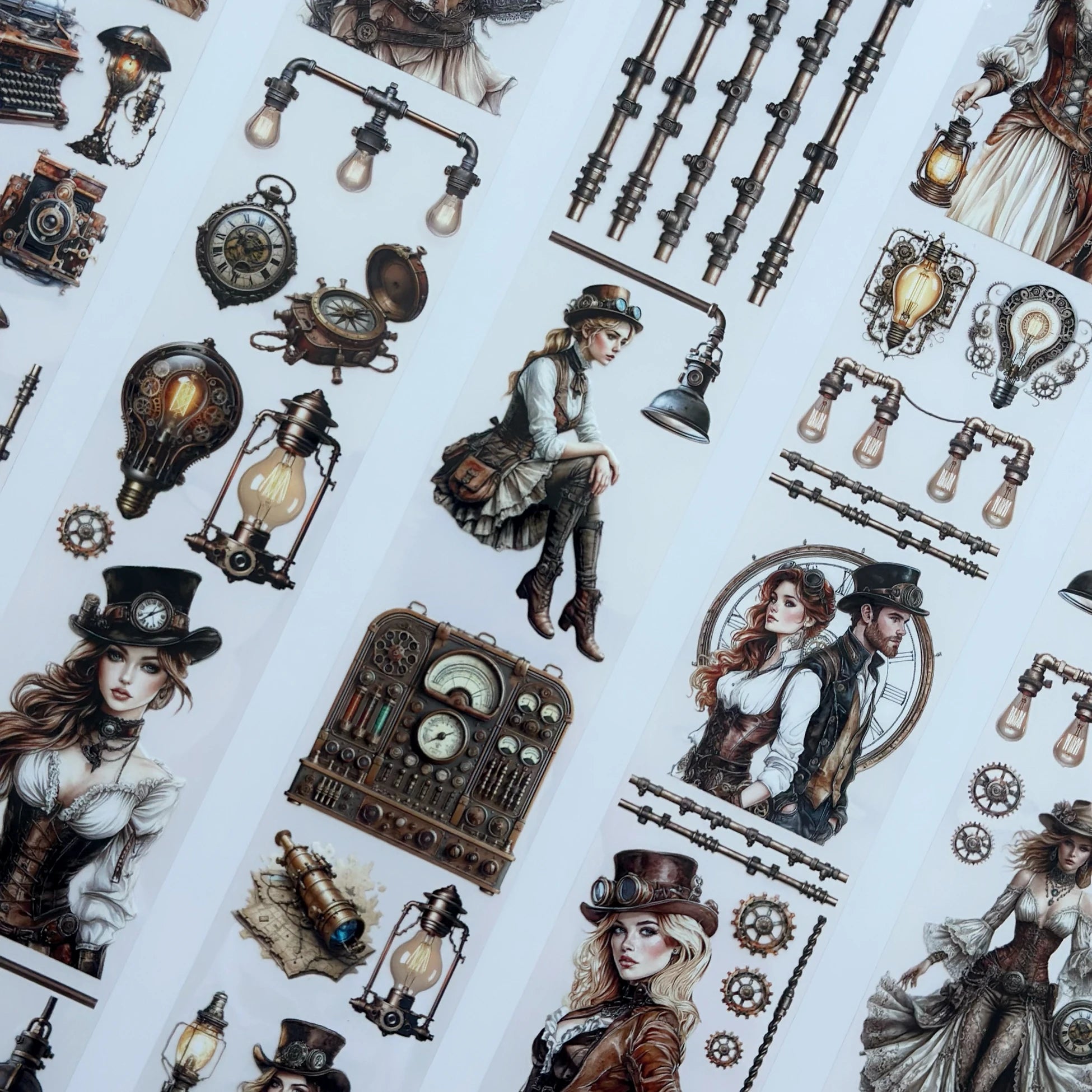 The Secret of Lights PET Tape – Steampunk Scrapbooking, Journaling, Vintage Craft – Tax Included – SRP155