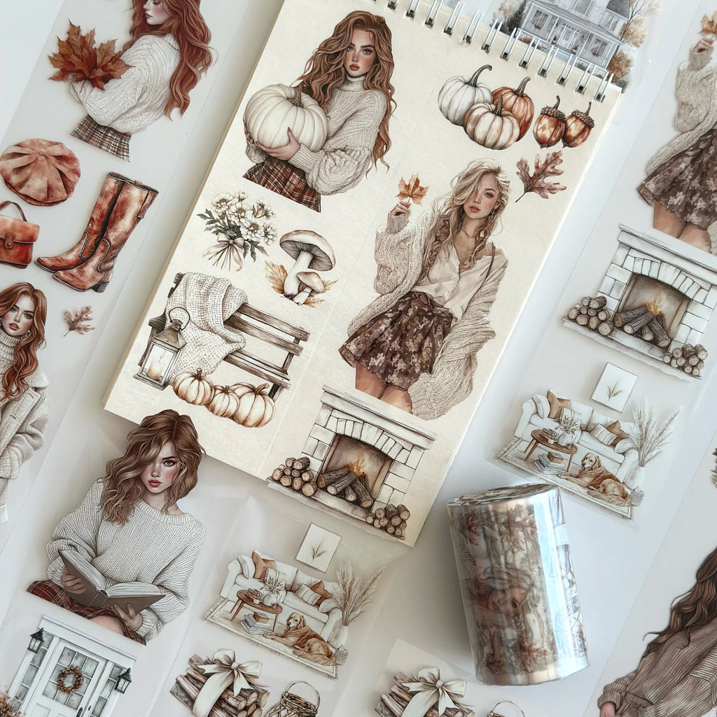 Cozy Fall Dreams PET Tape – Scrapbooking, Journaling, Decorative Craft Supplies – Tax Included – SRP143
