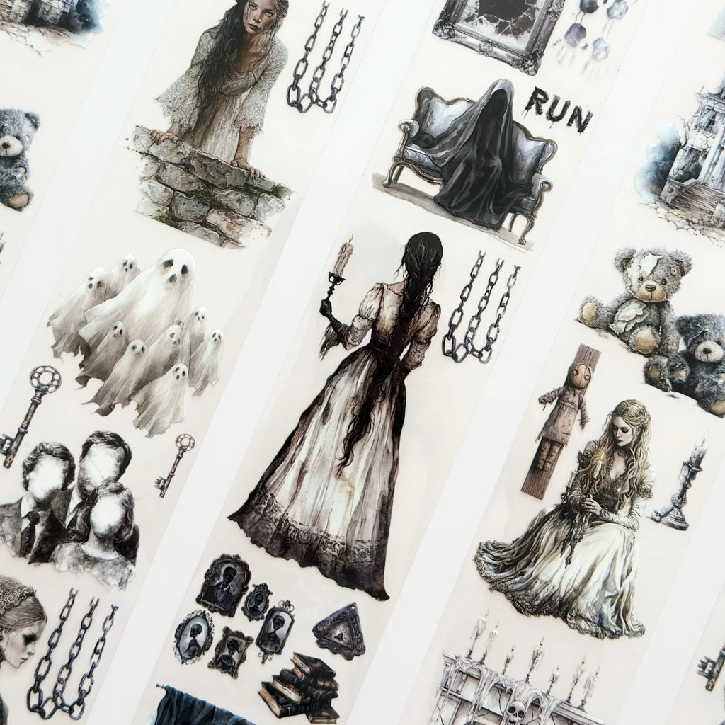 Voices in the Mansion PET Tape – Gothic Scrapbooking, Haunted Journaling, Spooky Crafts – Tax Included – SRP151