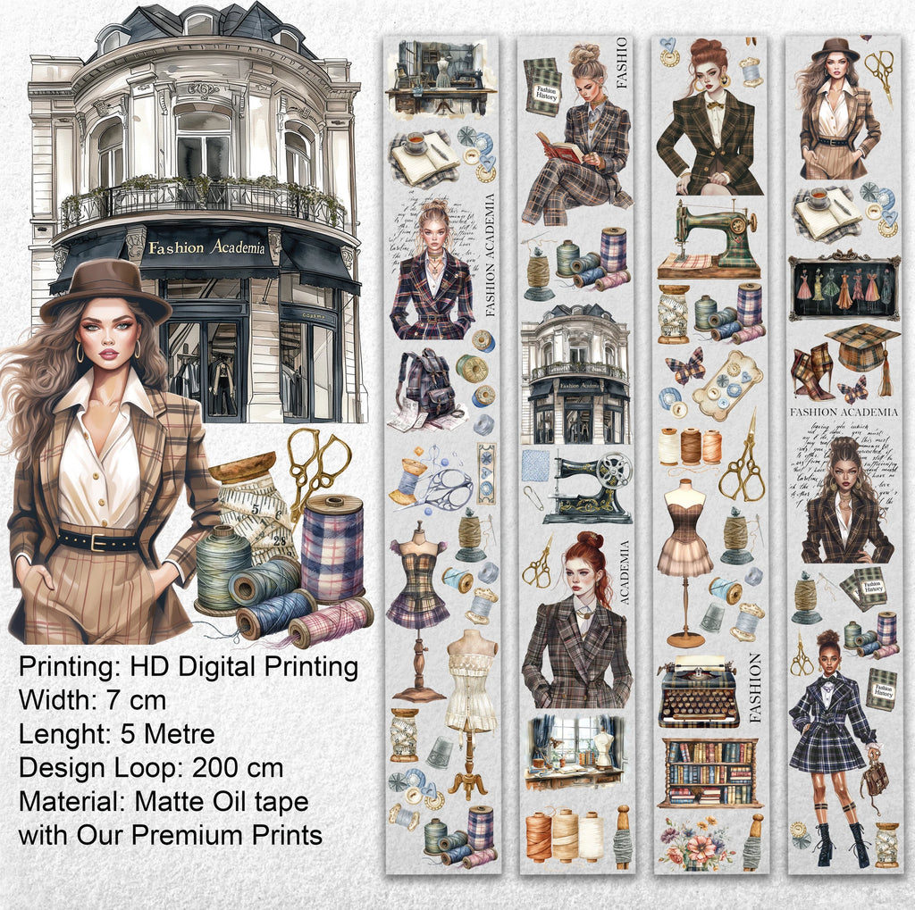 Fashion Academia-Matte Oil Tape