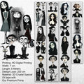 Gothic Family Pet Tape – Dark Aesthetic Characters, Tim Burton Style Art, Creepy Cute Halloween Tape, Tax Included – SRP163