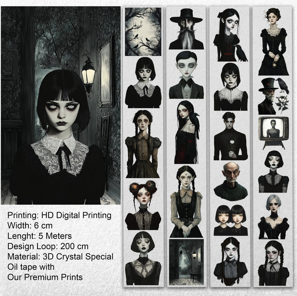 Dark Manor Pet Tape – Gothic Portrait Women, Haunted House Aesthetic, Dark Academia Halloween Tape, Tax Included – SRP164