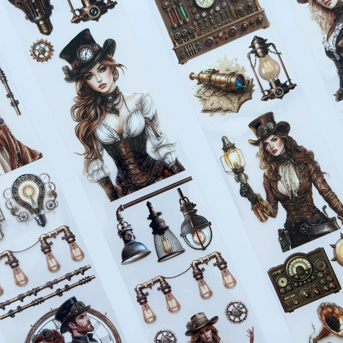 Işıkların Sırrı PET Bant – Steampunk Tarzı Albüm Hazırlama, Günlük Tutma, Vintage El Sanatları – Vergi Dahil – Tavsiye Edilen Perakende Fiyatı 155