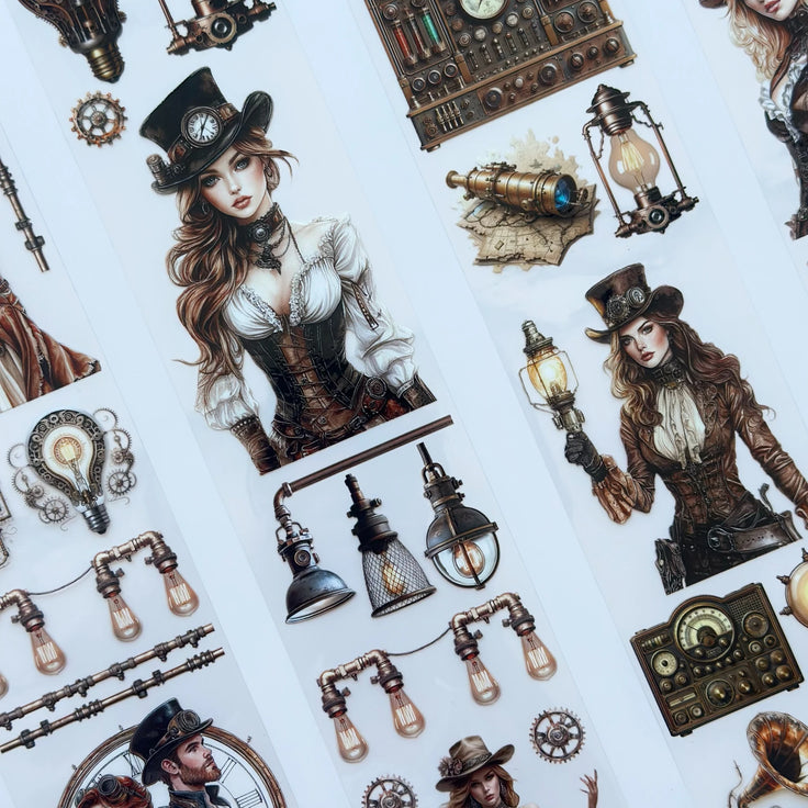 Işıkların Sırrı PET Bant – Steampunk Tarzı Albüm Hazırlama, Günlük Tutma, Vintage El Sanatları – Vergi Dahil – Tavsiye Edilen Perakende Fiyatı 155