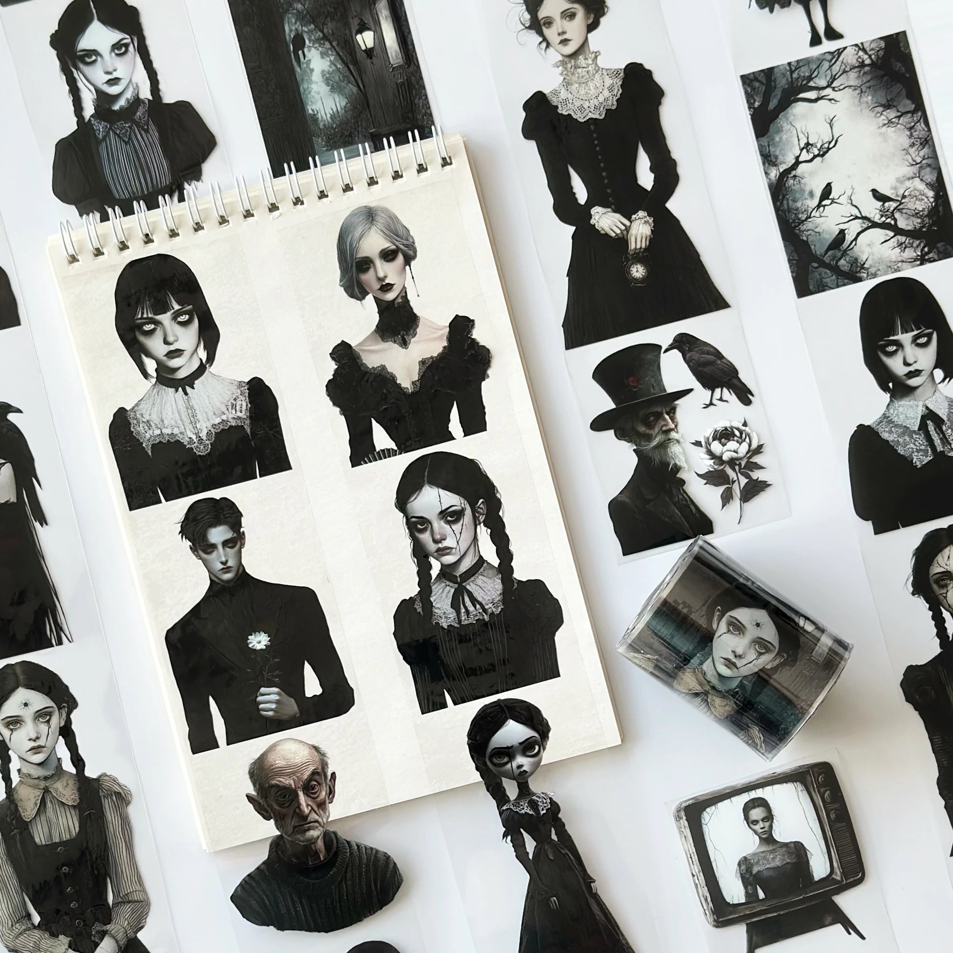 Dark Manor Pet Tape – Gothic Portrait Women, Haunted House Aesthetic, Dark Academia Halloween Tape, Tax Included – SRP164