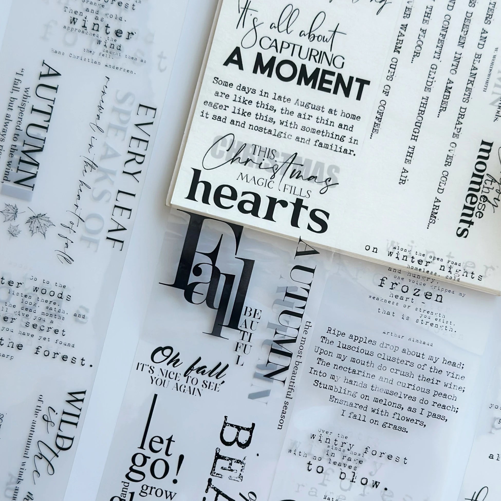 Unsent Notes PET Tape – Scrapbooking, Journaling, Quote Decorative Tape – Tax Included – SRP157