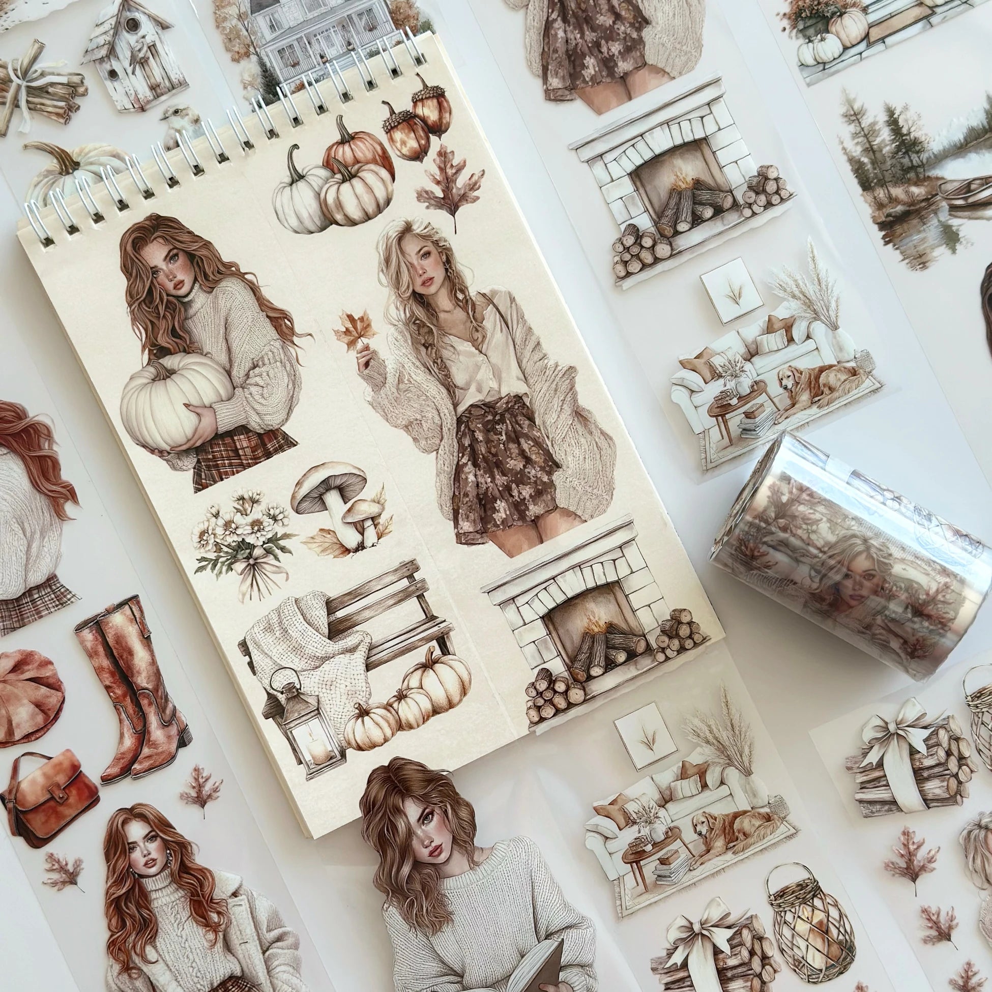 Cozy Fall Dreams PET Tape – Scrapbooking, Journaling, Decorative Craft Supplies – Tax Included – SRP143