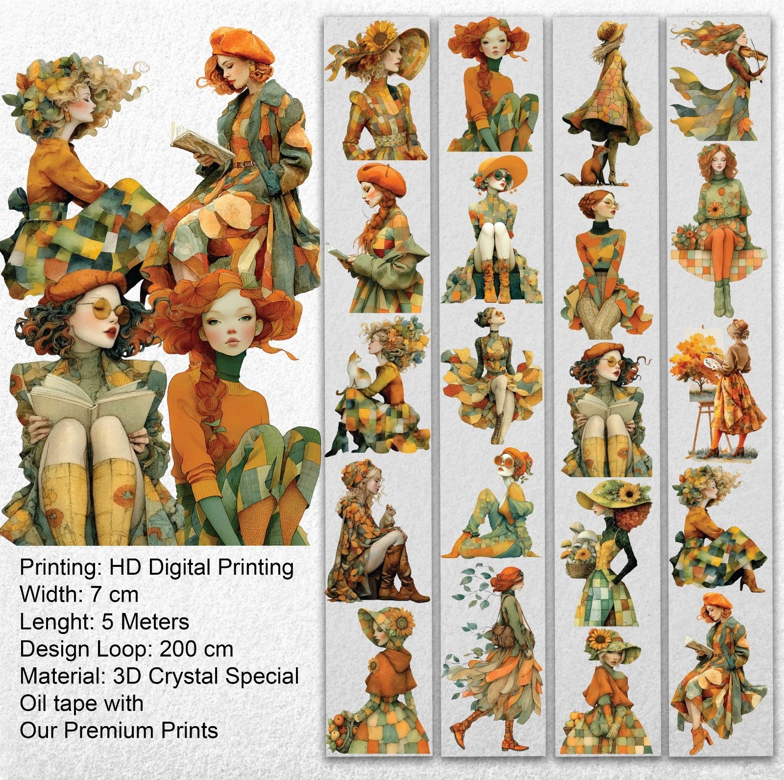 Autumn Twilight PET Tape – Scrapbooking, Journaling, Decorative Craft Supplies – Tax Included – SRP146