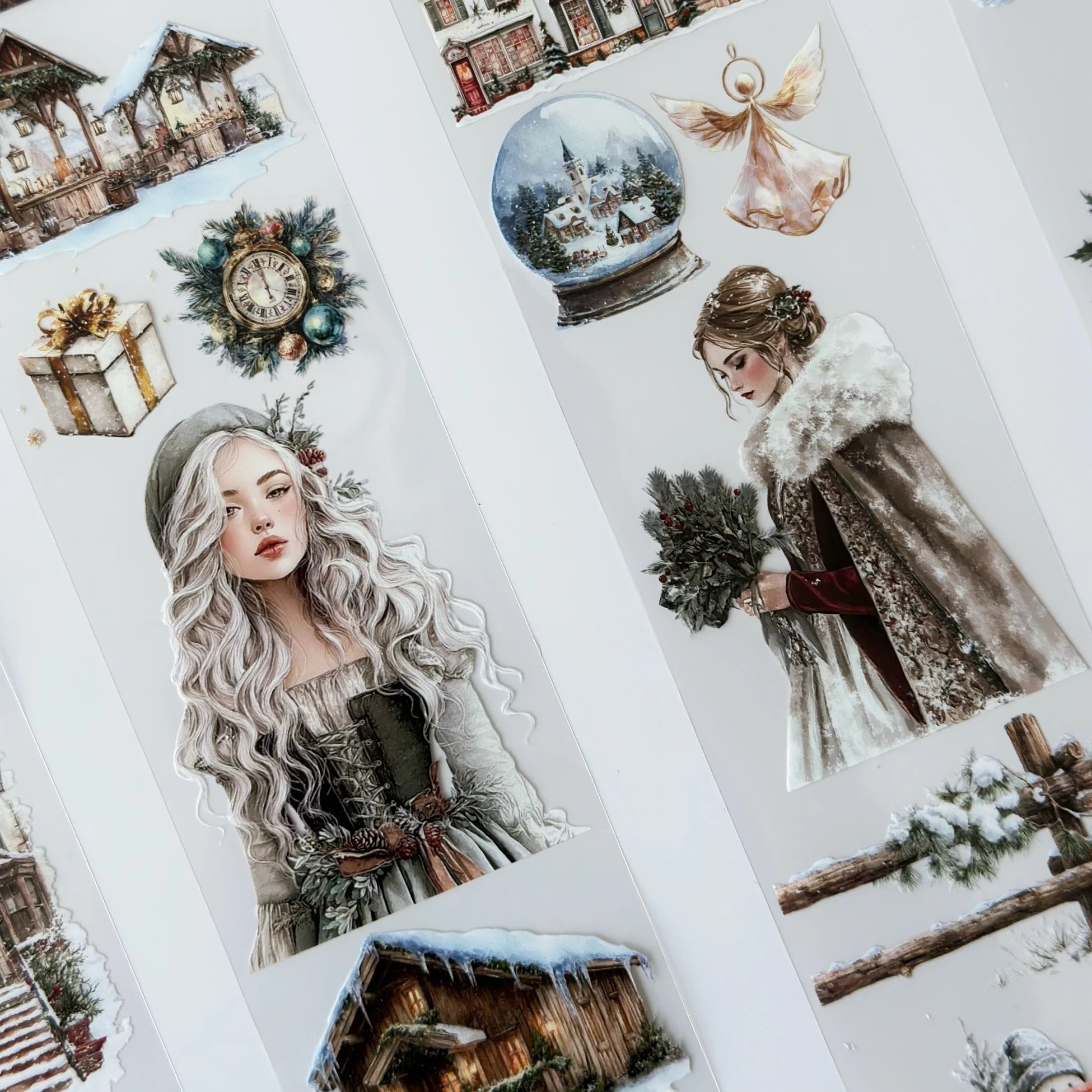 Victorian Christmas Pet Tape – Vintage Holiday Women, Snowy Winter Town, Classic Christmas Aesthetic, Tax Included – SRP165