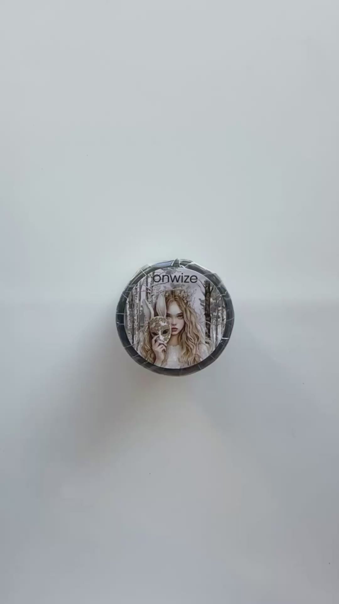 Winter Forest Whisper – PET Tape | Enchanted Woodland Animals & Fairytale Girls Scrapbook Tape