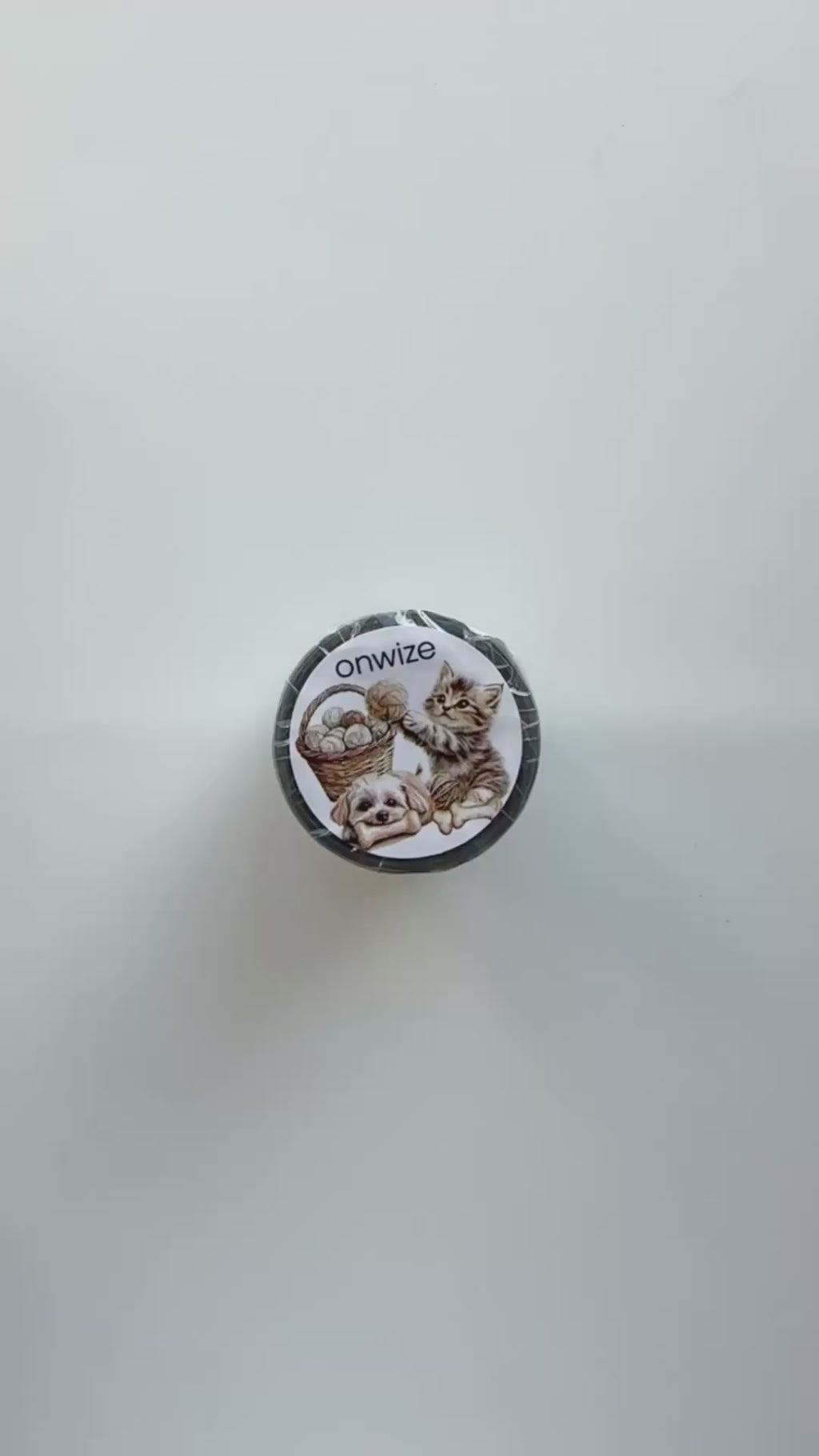 Rainy Day Pets – Cute Cats & Dogs PET Tape for Journaling & Scrapbooking