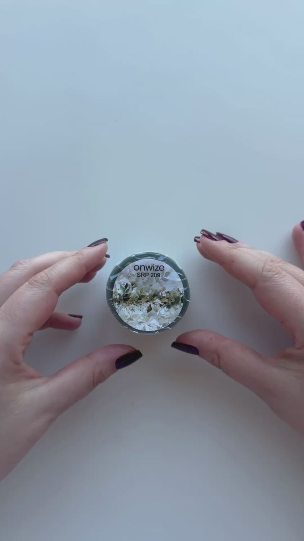 Sage Meadow | Watercolor Botanical Border PET Tape | 5cm x 5m