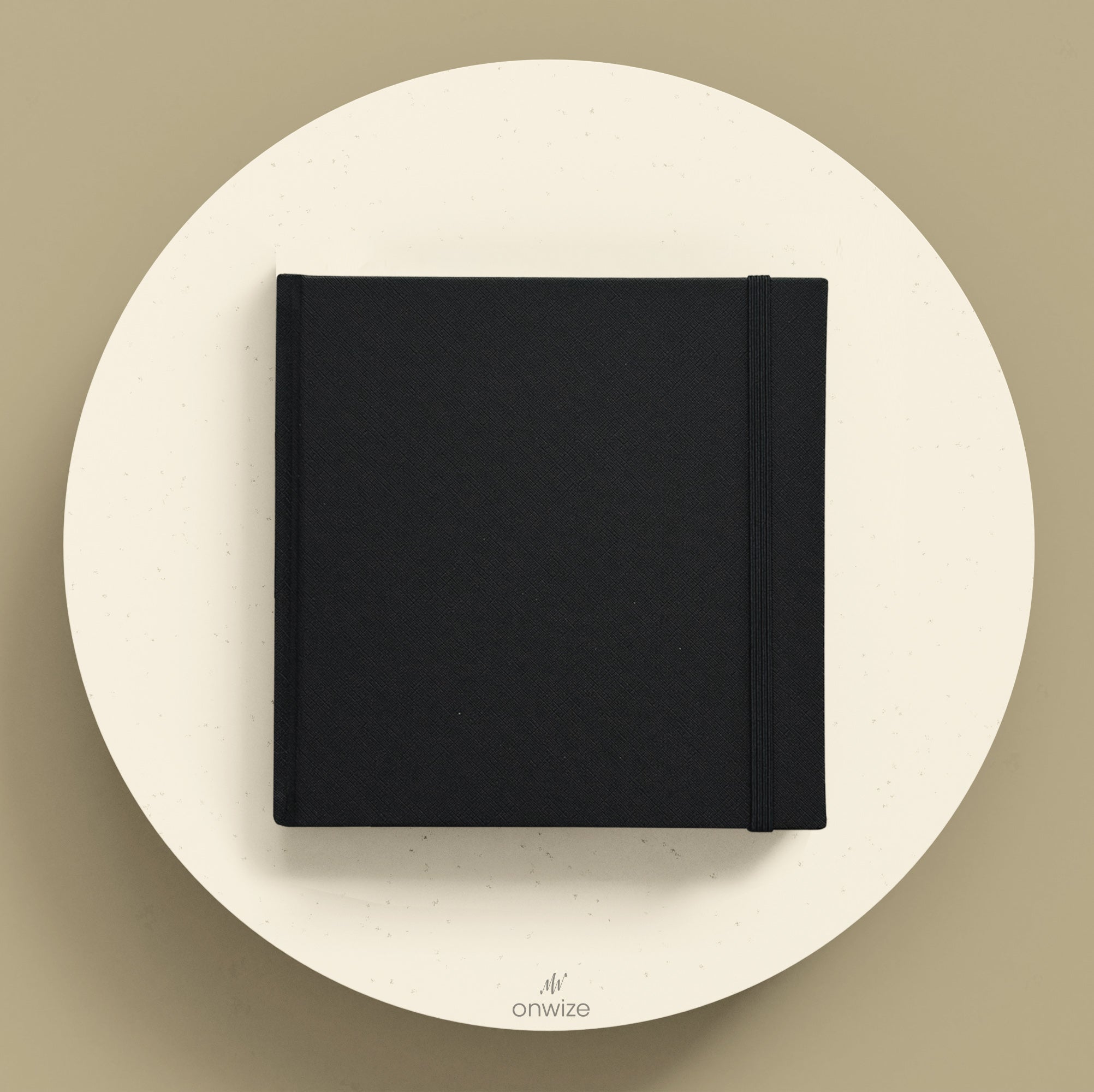 ONWIZE Watercolor Art Journal – 148x148 mm Black | 300gsm Cold Pressed Watercolor Notebook