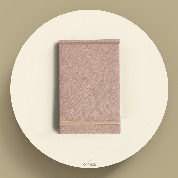 ONWIZE Watercolor Art Journal – 148x90 mm Pink | Pocket Travel Sketchbook 300gsm Cold Press